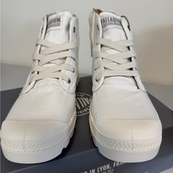 Palladium Women’s Pampa Hi Star White Size 10 - Picture 3 of 7